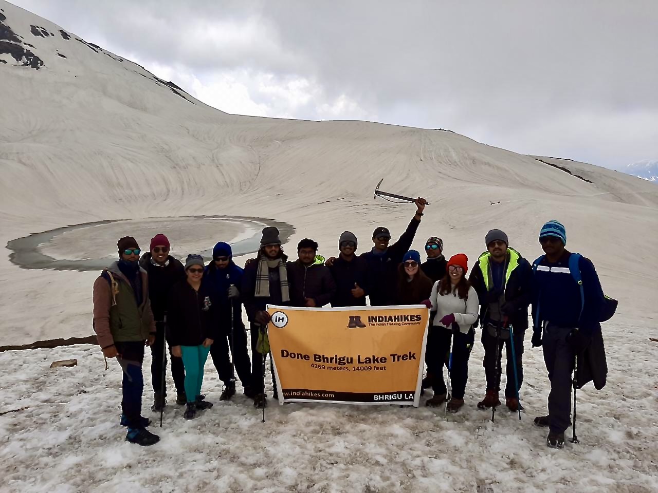Bhrigu Lake at 14,000 feet, Himalayas